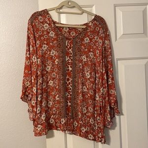 Adorable 2X Rose and Thyme shirt- cute and easy to wear